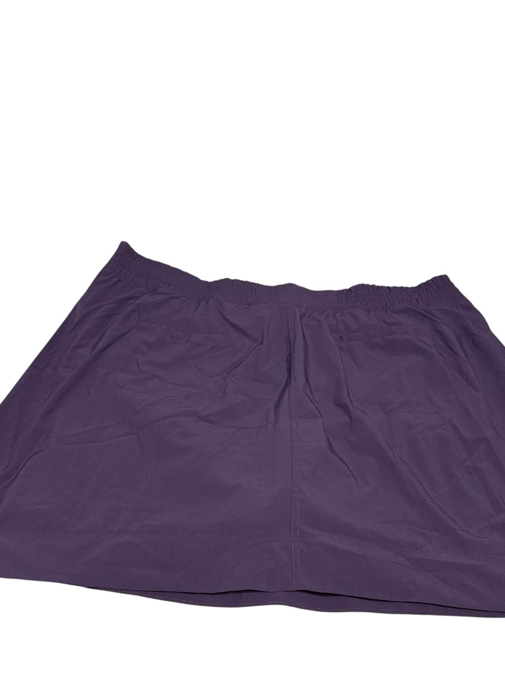 Brisas 1X Elastic Waist Purple Active Skort